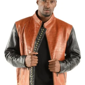 Authentic Pelle Pelle China Collar Brown Jacket view 2