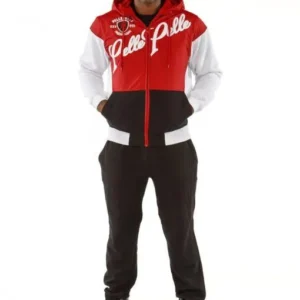 Pelle Pelle Colorblocked Red Tracksuit view 1