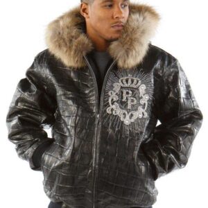 Bold Pelle Pelle Black Jacket With Fur Collar view 2
