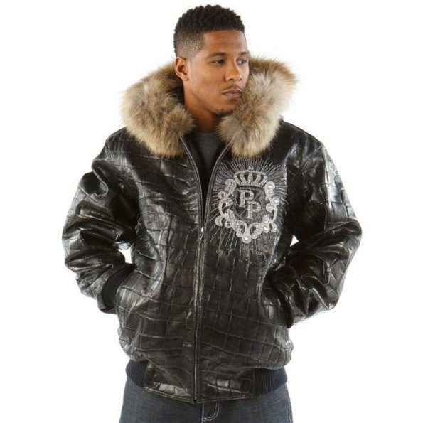 Pelle Pelle Black Jacket With Fur Collar