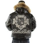 Pelle Pelle Black Jacket With Fur Collar