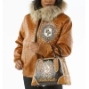 Pelle Pelle Crest Brown Studded Jacket