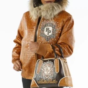 Pelle Pelle Crest Brown Studded Jacket view 2