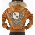 Pelle Pelle Crest Brown Studded Jacket