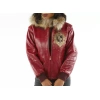 Pelle Pelle Crest Red Hood Leather Jacket