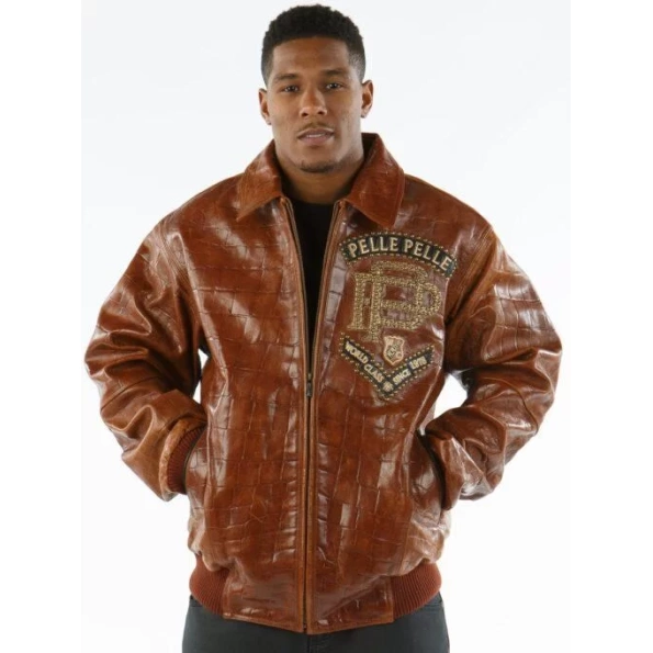 Brown Pelle Pelle World Class Leather Jacket