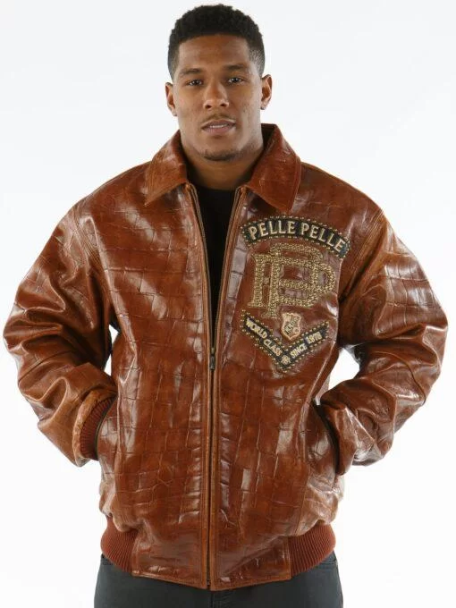 Brown Pelle Pelle World Class Leather Jacket view 2