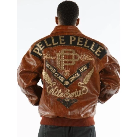 Brown Pelle Pelle World Class Leather Jacket