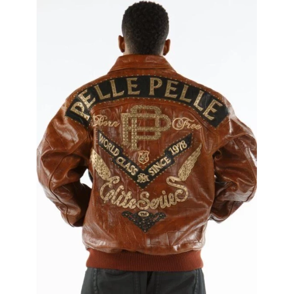 Brown Pelle Pelle World Class Leather Jacket