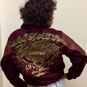 Bold Pelle Pelle Greatest Time Maroon Jacket view 1
