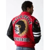 Red Black Pelle Pelle Indian Renegade Jacket