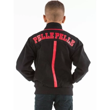 Pelle Pelle Kid Black Red Jacket