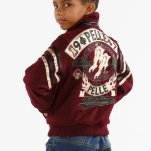 Pelle Pelle Kid 1978 Maroon Jacket view 1