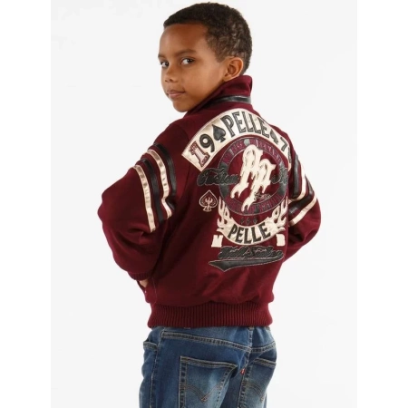 Pelle Pelle Kid 1978 Maroon Jacket