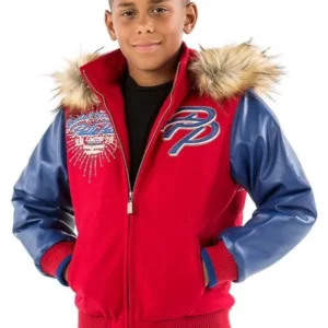 Bold Pelle Pelle Kids Limited Blue Red Jacket