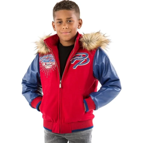 Pelle Pelle Kids Limited Blue Red Jacket