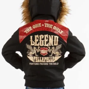 Bold Pelle Pelle Kids The Only Black Hooded Jacket