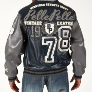 Pelle Pelle Legends 1978 Navy Stud Jacket view 1