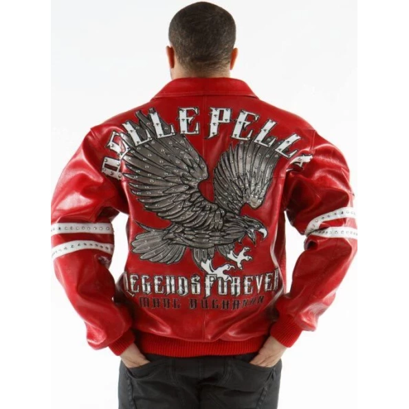 Red Pelle Pelle Legends Forever Jacket