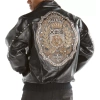 Black Pelle Pelle MB Emblem Studded Jacket