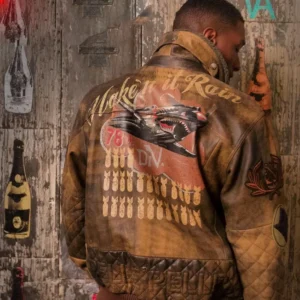 Exclusive Pelle Pelle Brown Bomber Jacket