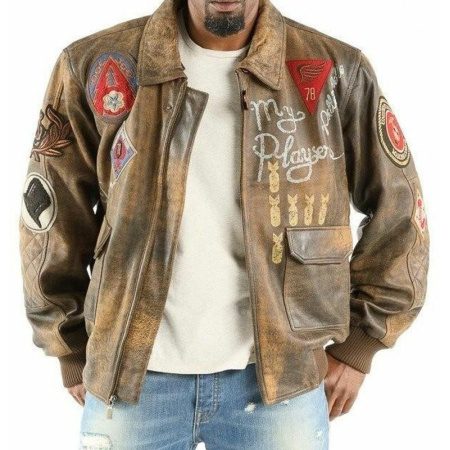 Pelle Pelle Brown Bomber Jacket