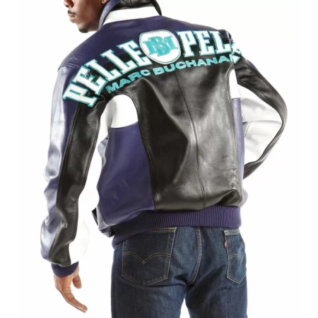 Marc Buchanan Pelle Pelle Blue Jacket