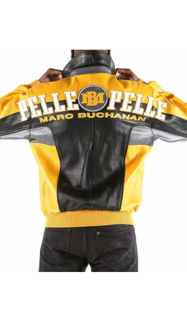 Yellow Pelle Pelle MB Leather Jacket