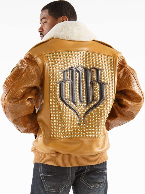 Yellow Pelle Pelle MB Bomber Leather Jacket