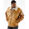 Yellow Pelle Pelle MB Bomber Leather Jacket