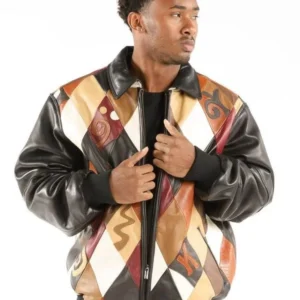 Authentic Pelle Pelle Mens Multicolor Jacket view 1