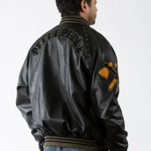 Authentic Pelle Pelle Mens Bomber Black Jacket view 2