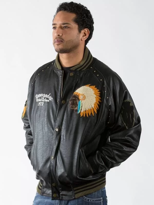 Authentic Pelle Pelle Mens Bomber Black Jacket