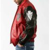 Pelle Pelle Chief Keef Red Leather Jacket, chief keef pelle pelle, chief keep pelle pelle jacket, pelle pelle chief keef jacket