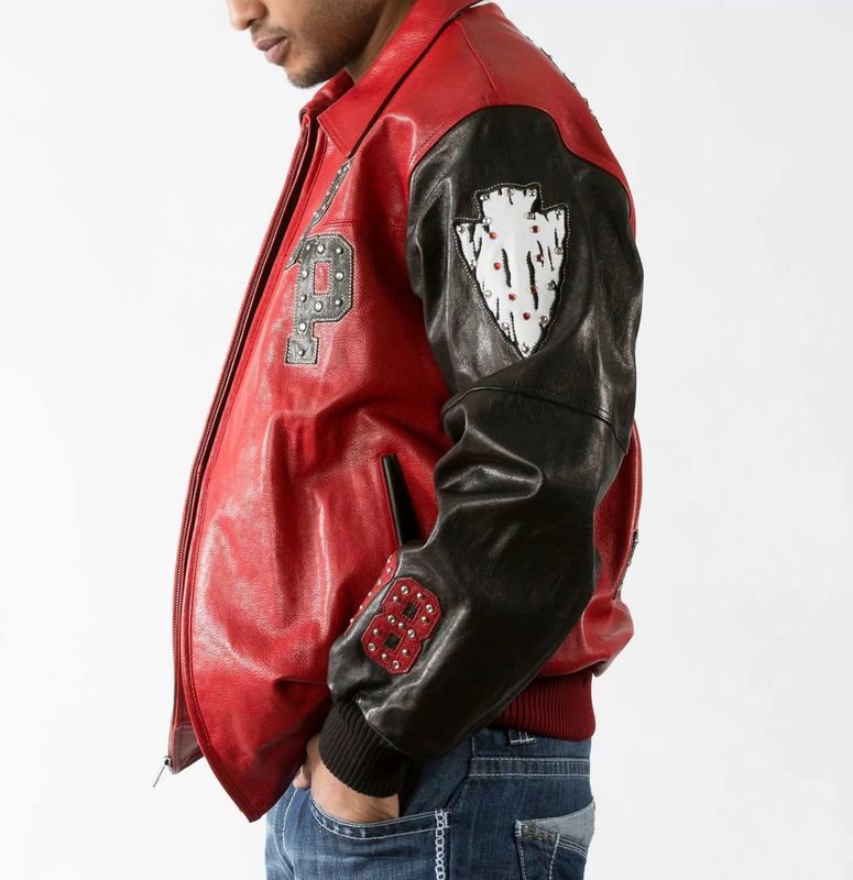 Chief Keef Pelle Pelle Red Leather Jacket view 3