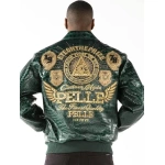 Pelle Pelle Mens Eye Green Leather Jacket