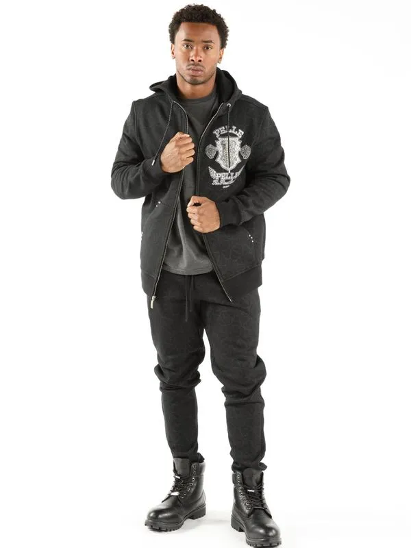Pelle Pelle Men Bold Black Tracksuit