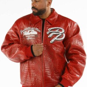 Greatest of All Time Pelle Pelle Red Jacket view 2