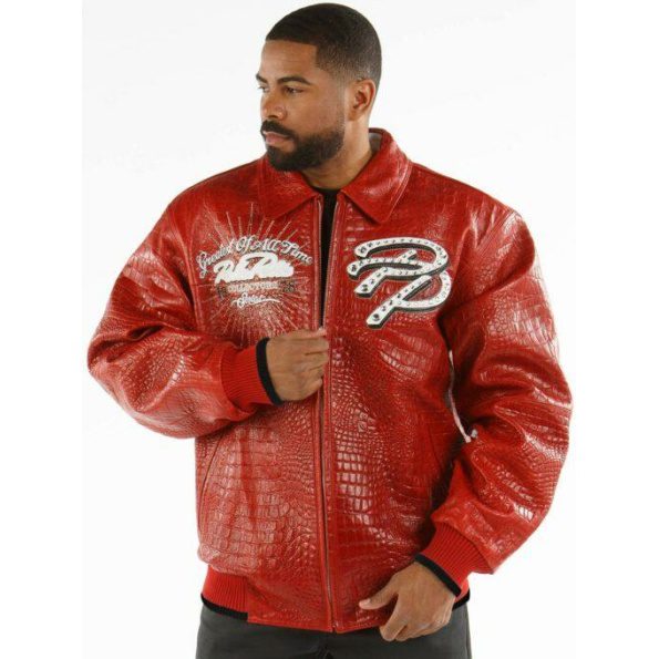 Greatest of All Time Pelle Pelle Red Jacket