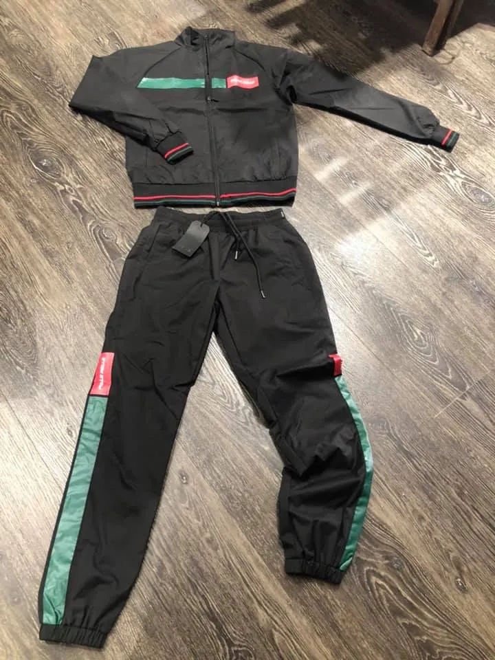 Mens Pelle Pelle Husk Black Tracksuit