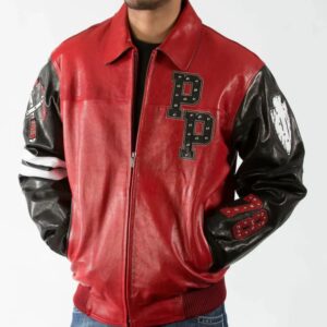 Chief Keef Pelle Pelle Red Leather Jacket view 1