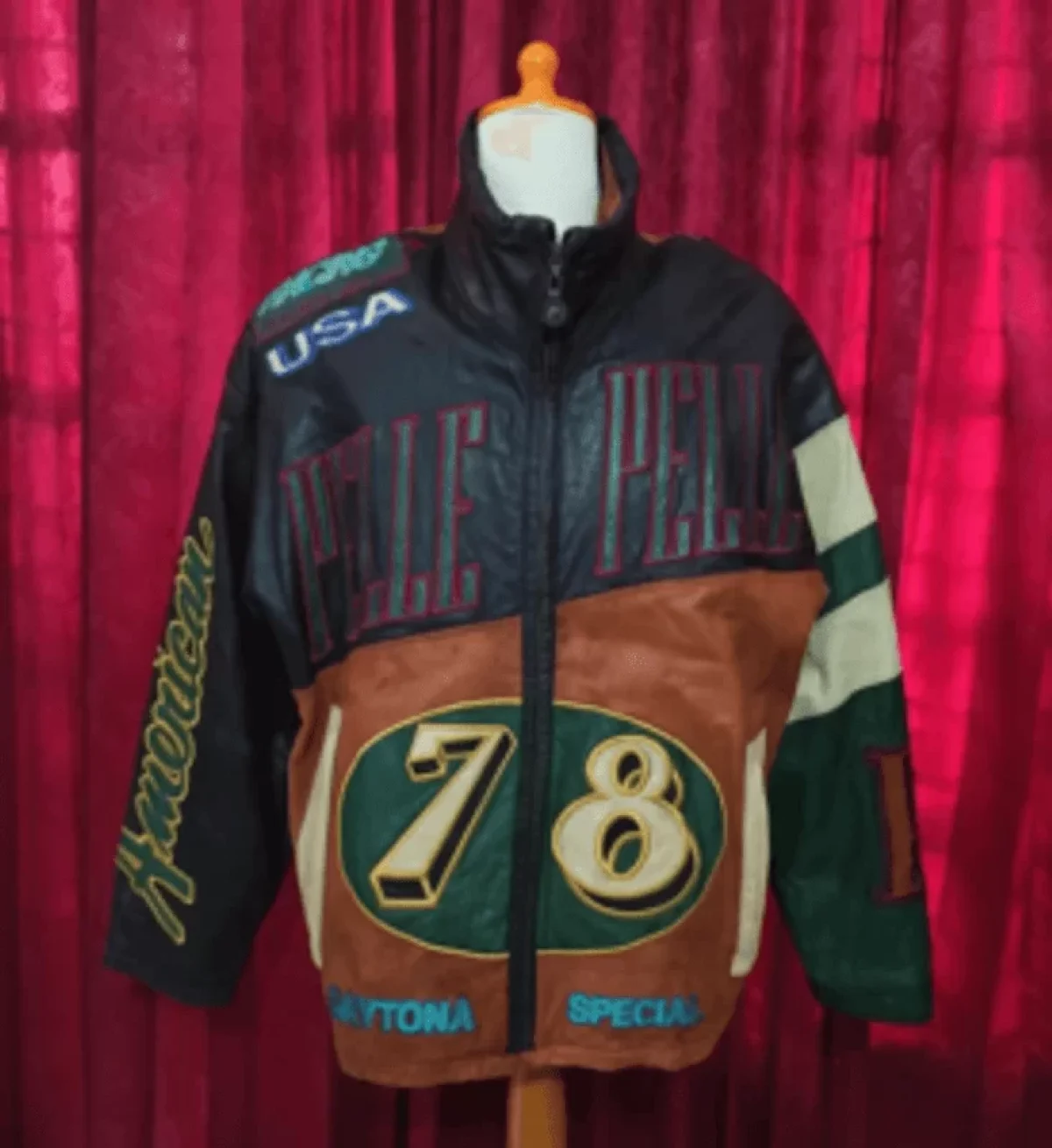 Authentic Pelle Pelle Multicolor Vintage USA Jacket