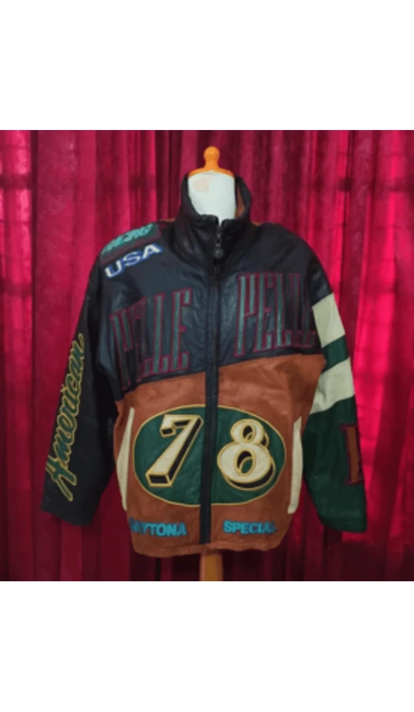 Authentic Pelle Pelle Multicolor Vintage USA Jacket