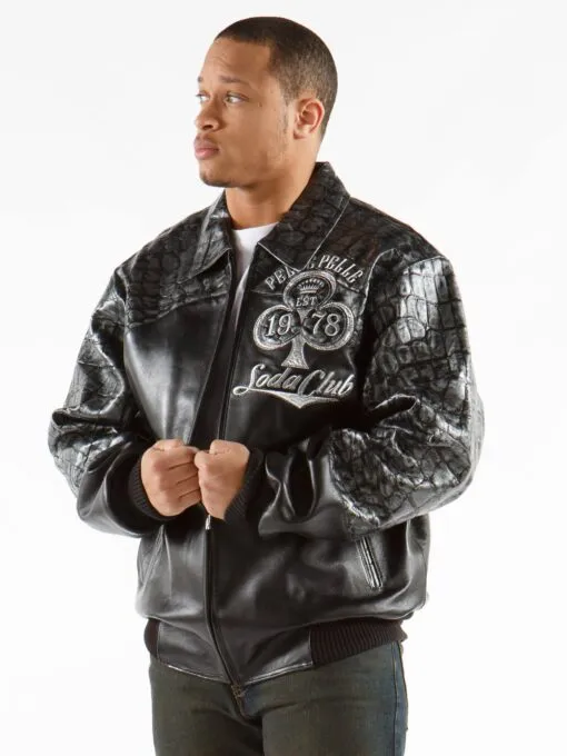 Black Pelle Pelle 1978 Born Lucky Jacket view 2