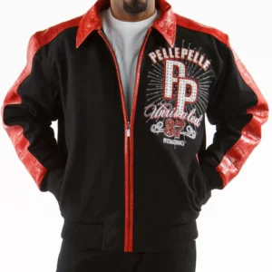 Pelle Pelle Red Black Avant Garde Jacket view 2