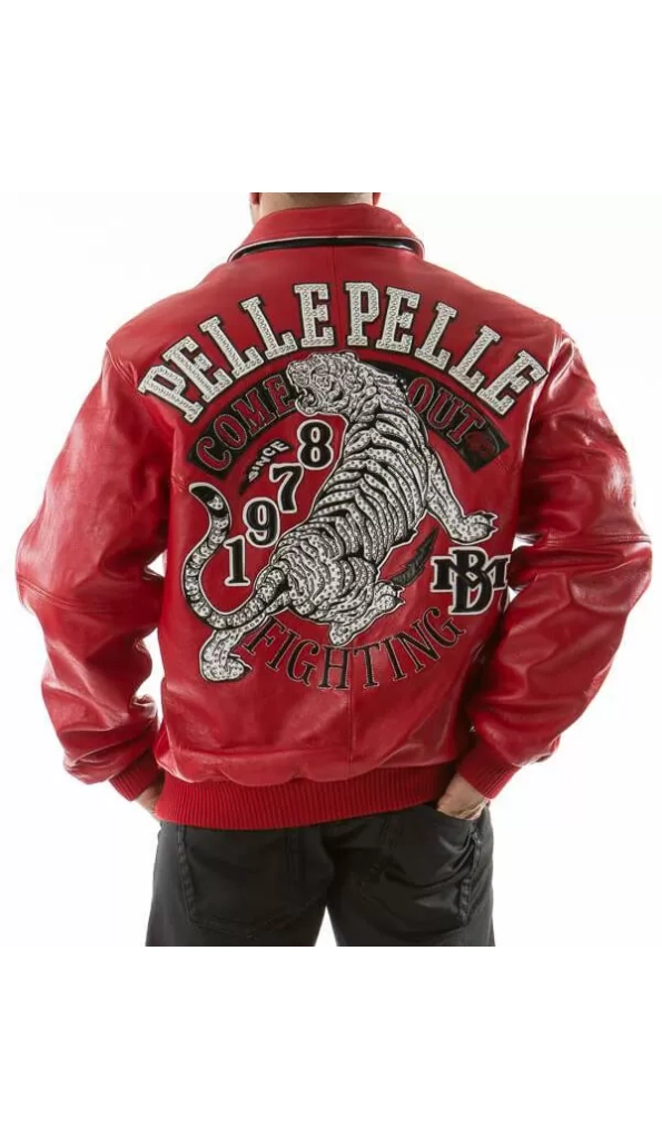 Pelle Pelle Red Come Out Fighting Jacket