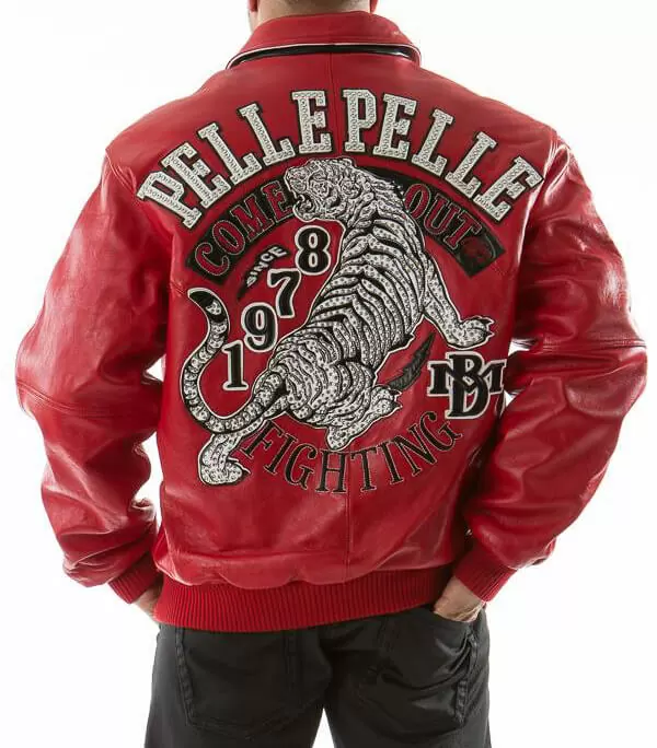 Pelle Pelle Red Come Out Fighting Jacket