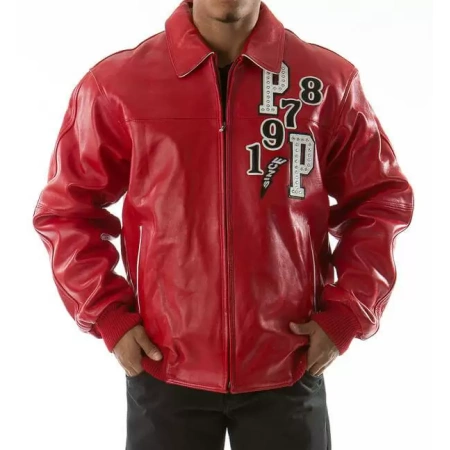 Pelle Pelle Red Come Out Fighting Jacket