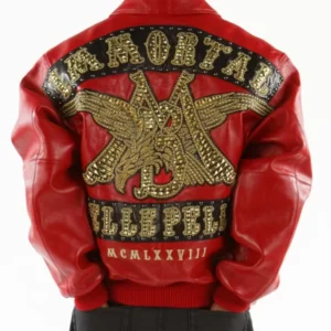 Pelle Pelle Red Immortal Studded Jacket