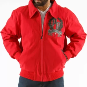 Pelle Pelle Live Like A King Red Wool Jacket view 2